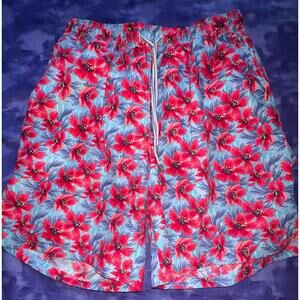 Peter Millar Seaside Collection Floral Swim‎ Trunks Size Large